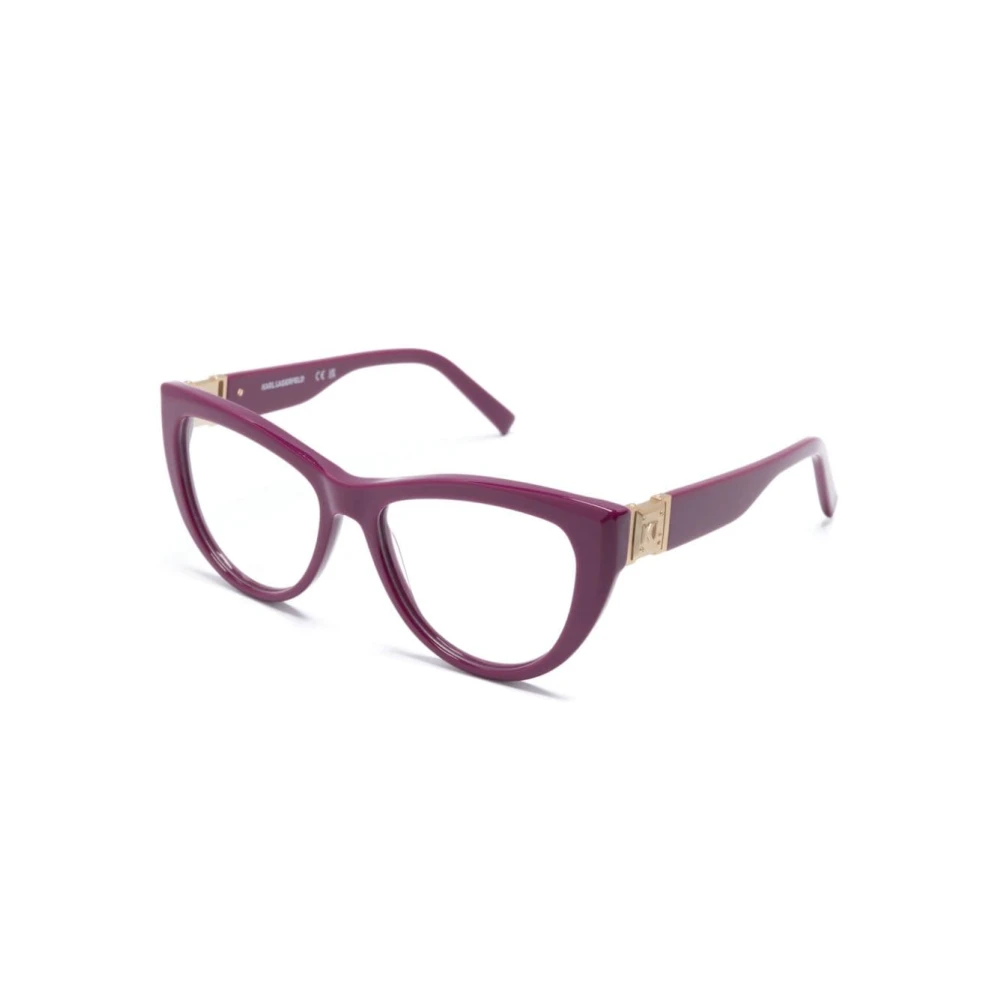 Karl Lagerfeld Zilveren Optisch Frame Stijlvol en veelzijdig Purple Dames
