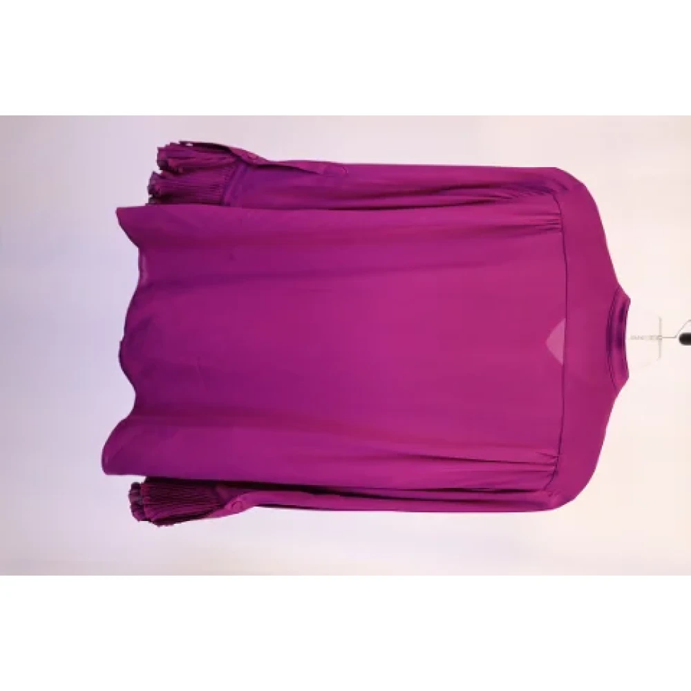 Gucci Vintage Pre-owned Silk tops Purple Dames