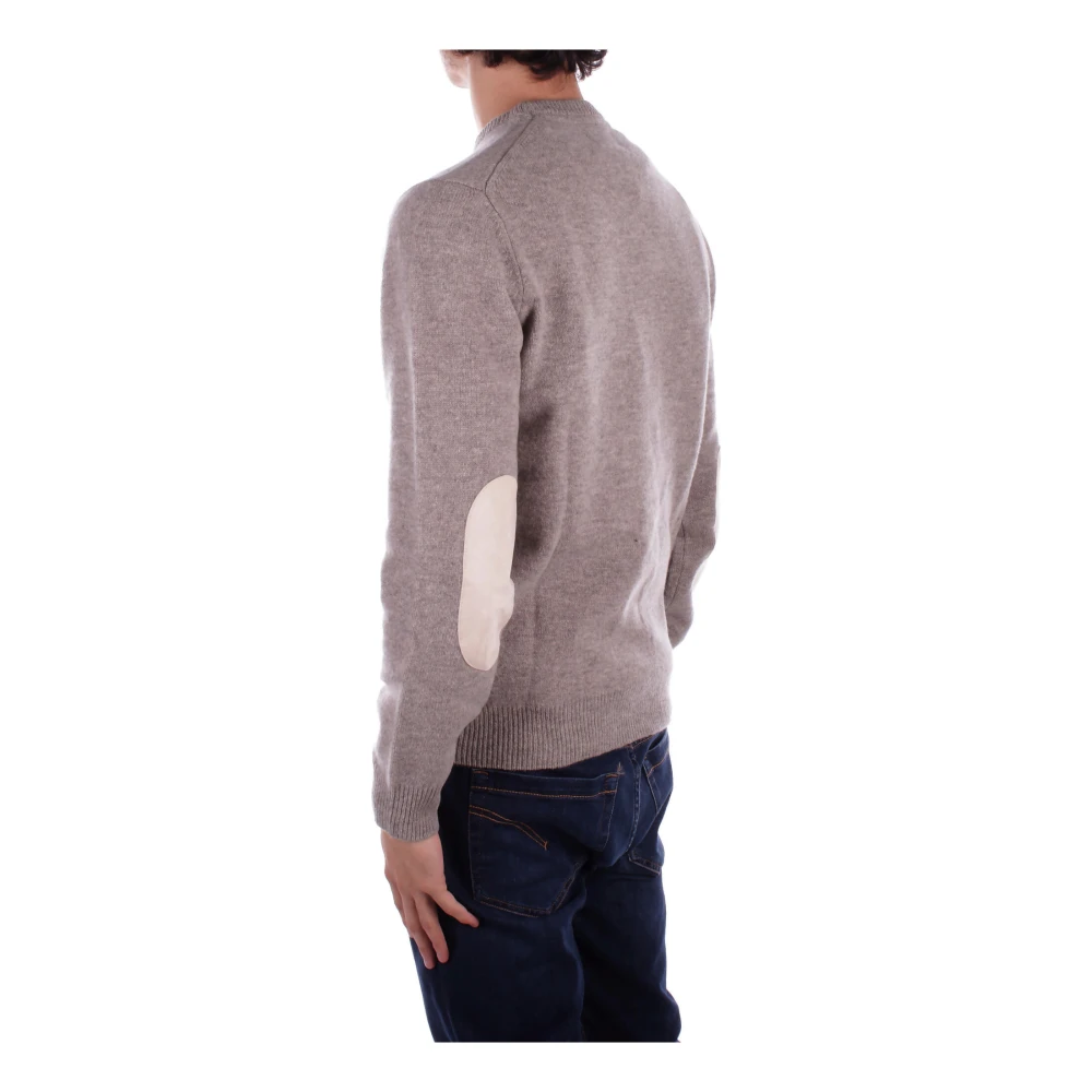 Barbour Logo Sweaters met Logo aan de Voorkant Gray Heren