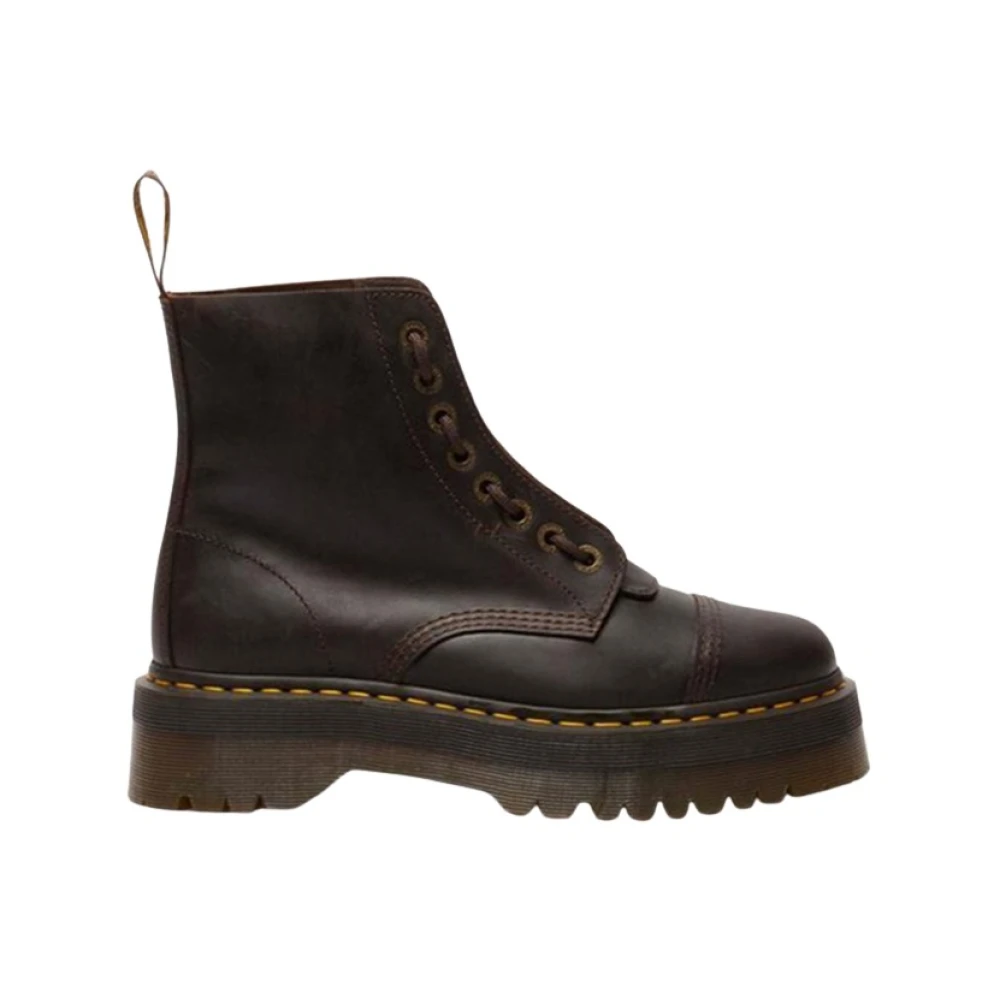 Dr. Martens Donna Marrone - Sinclair Platform Boot - Shoes - 37 Eu