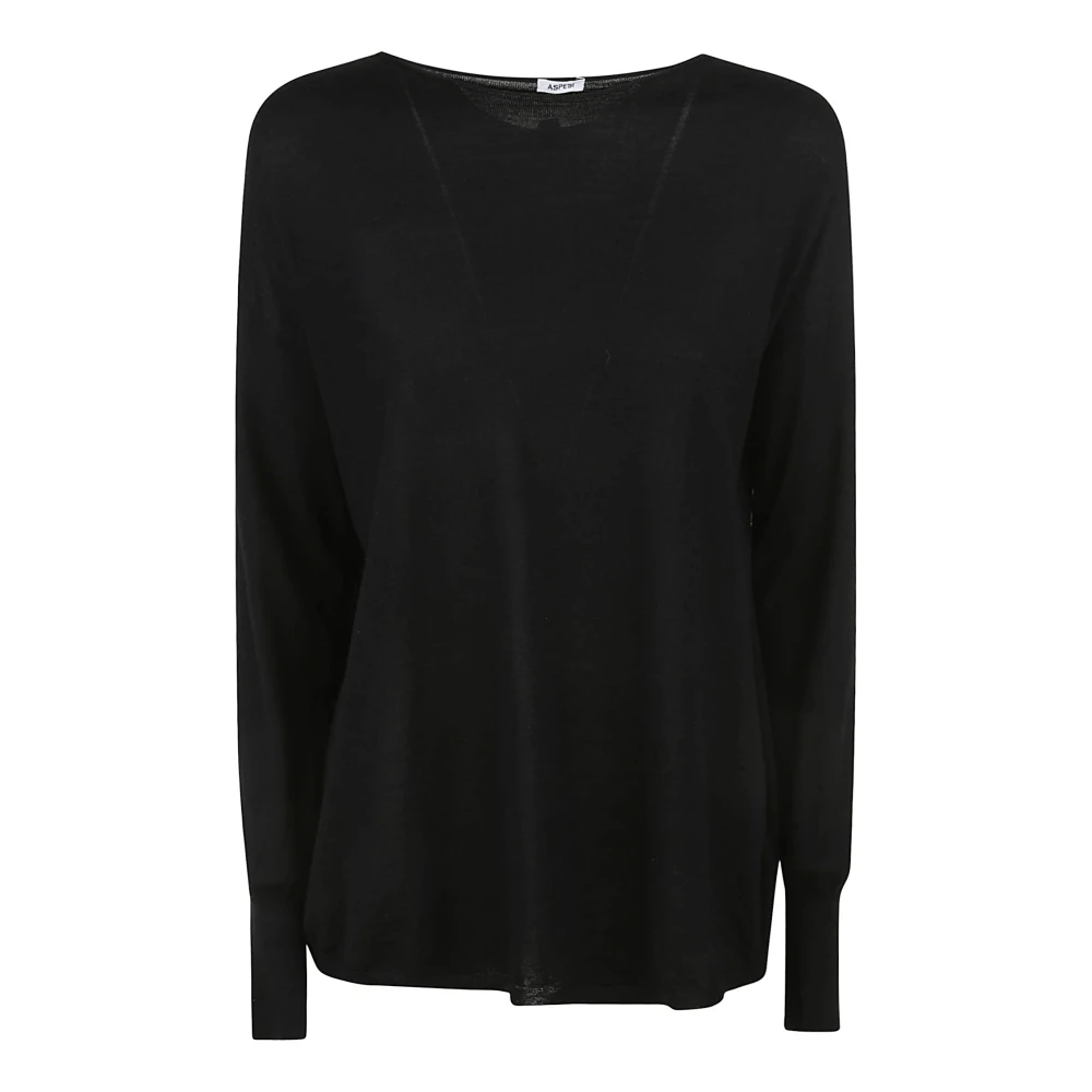 Aspesi Zwarte Sweater Collectie Black Dames