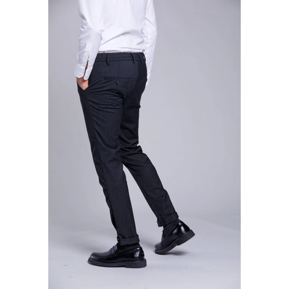 Mason's Slimme Wol Chino Jogger Broek Blue Heren