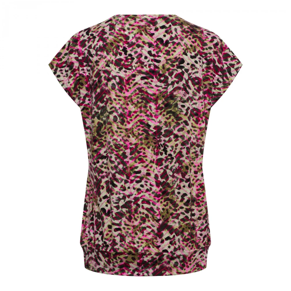 &Co Woman Bloes met lange mouwen en V-hals Multicolor Dames