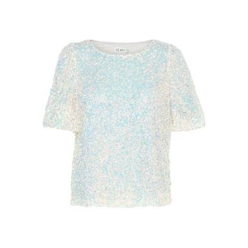 Ichi Regenboog Paillet T-Shirt | Freewear Multi Multicolor Dames