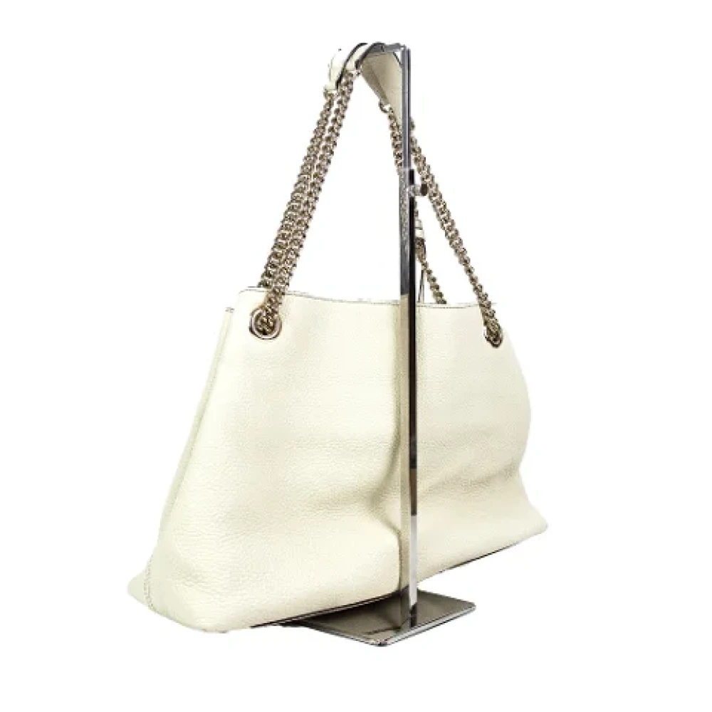 Gucci Vintage Pre-owned Fabric gucci-bags Beige Dames