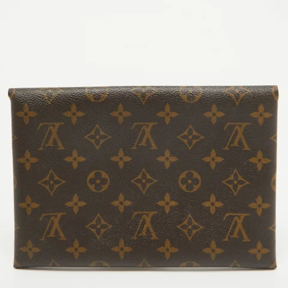 Louis Vuitton Vintage Pre-owned Canvas clutches Brown Dames