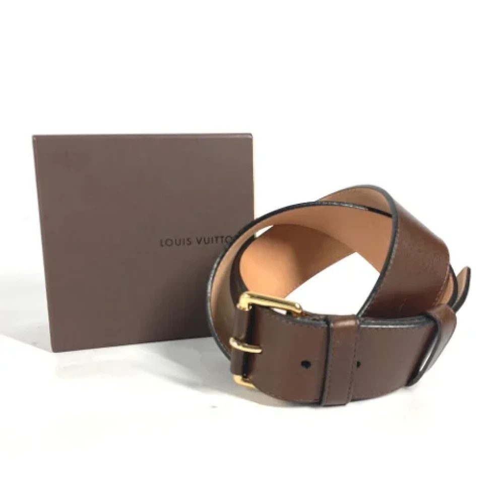 Louis Vuitton Vintage Pre-owned Leather belts Brown Dames