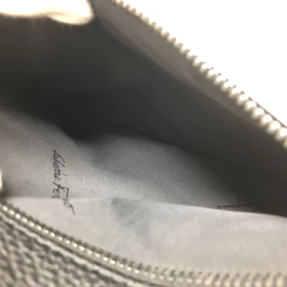 Salvatore Ferragamo Pre-owned Leather clutches Black Heren