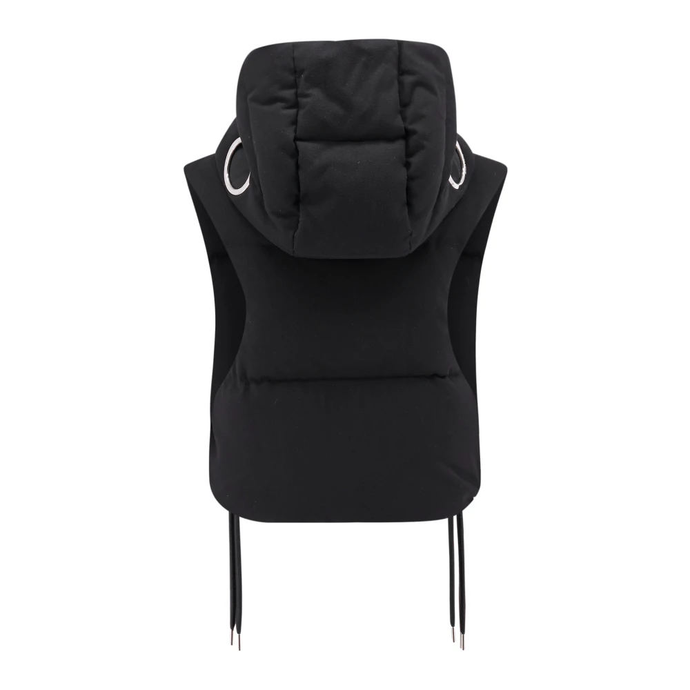 Moncler Mouwloos jack met iconische details Black Dames