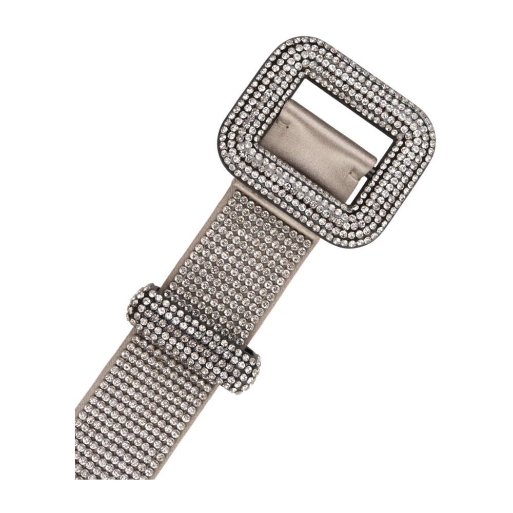Benedetta Bruzziches Kristal Venus Petite Zilveren Riem Gray Dames