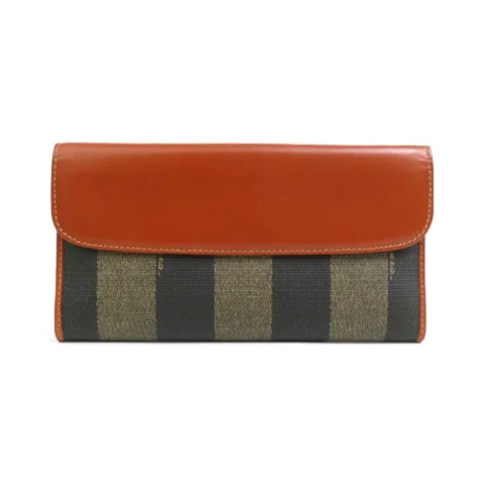 Fendi Vintage Pre-owned Leather wallets Brown Dames