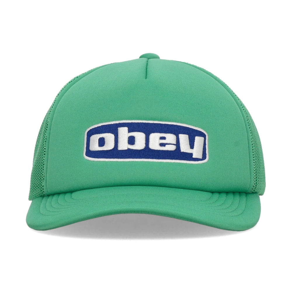 Obey Curvy Curva Trucker Hoed Groen Green Unisex