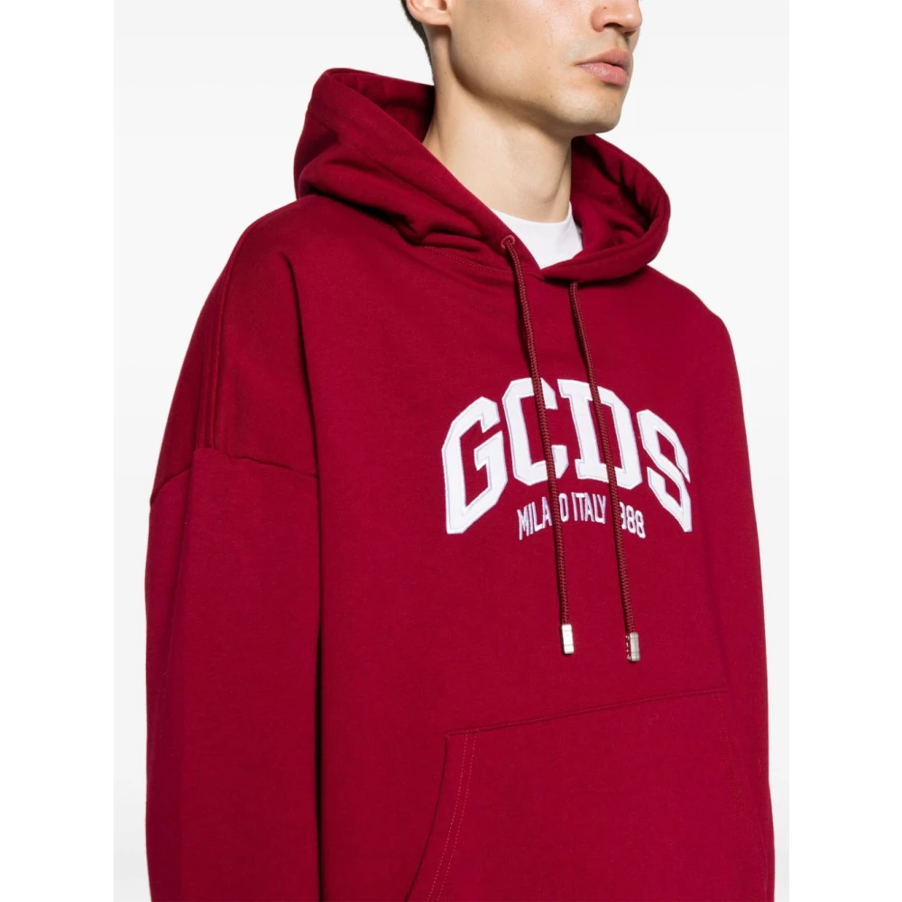 Gcds Bordeaux Sweaters Red Heren
