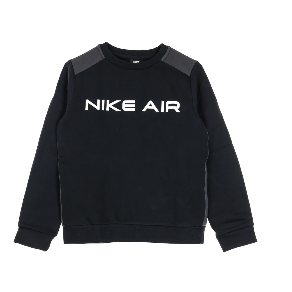 Nike Air Crew Sweatshirt Svart/Grå/Vit Black, Pojke