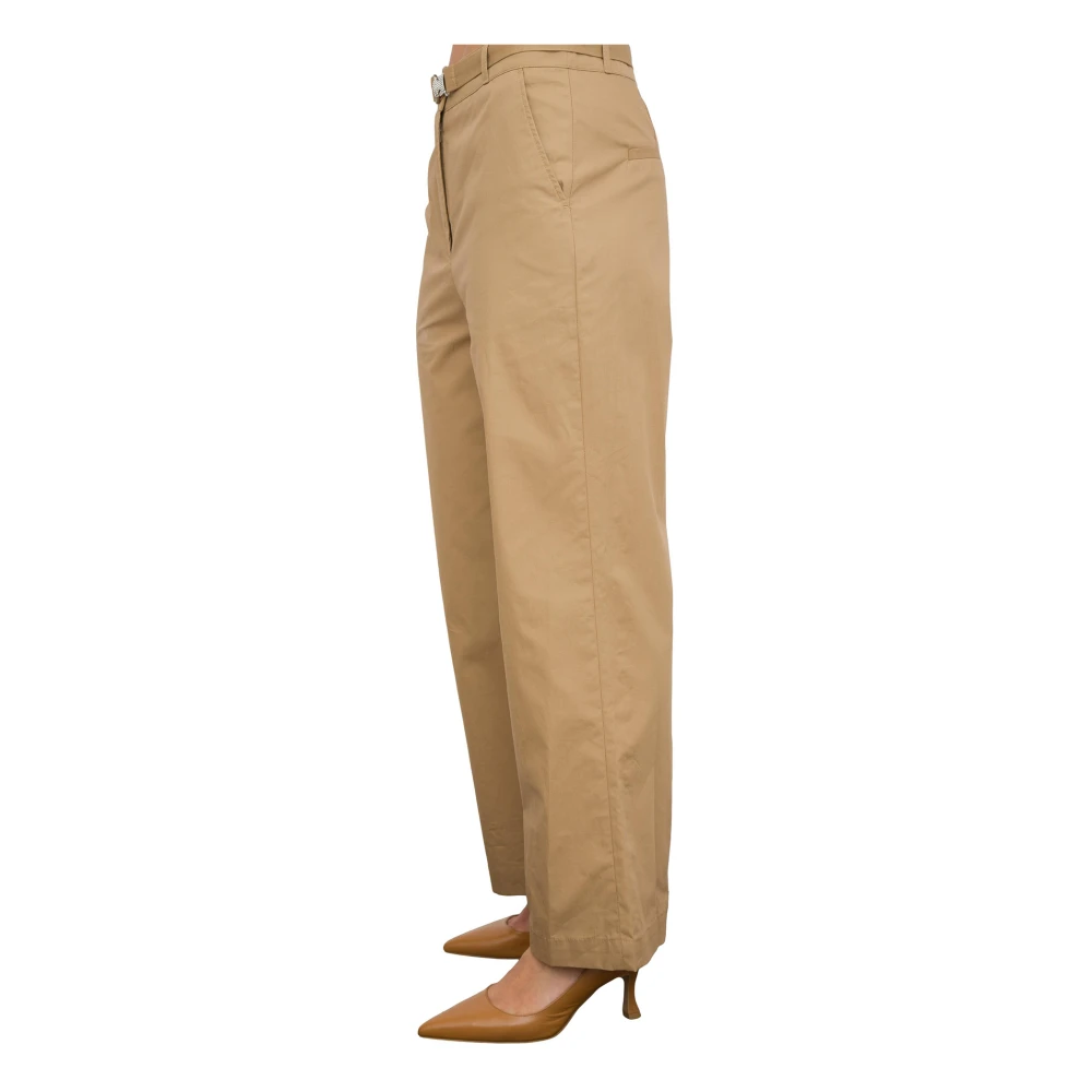 Liu Jo Beige Jewel Regular Broek Beige Dames