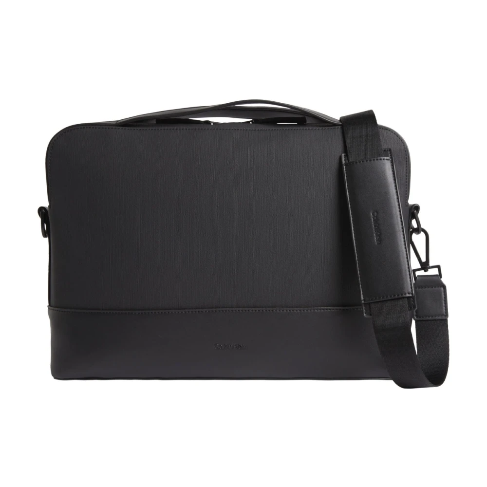 Calvin Klein Sensuele Laptoptas in Zwart Black Heren