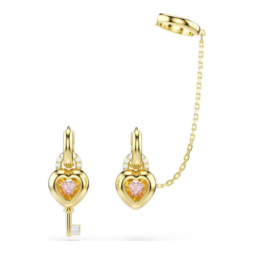 Swarovski Idyllia Kollektion, Mixed Cuts, Herz With Key, Rosa, 18k Goldfinish - Bild 2