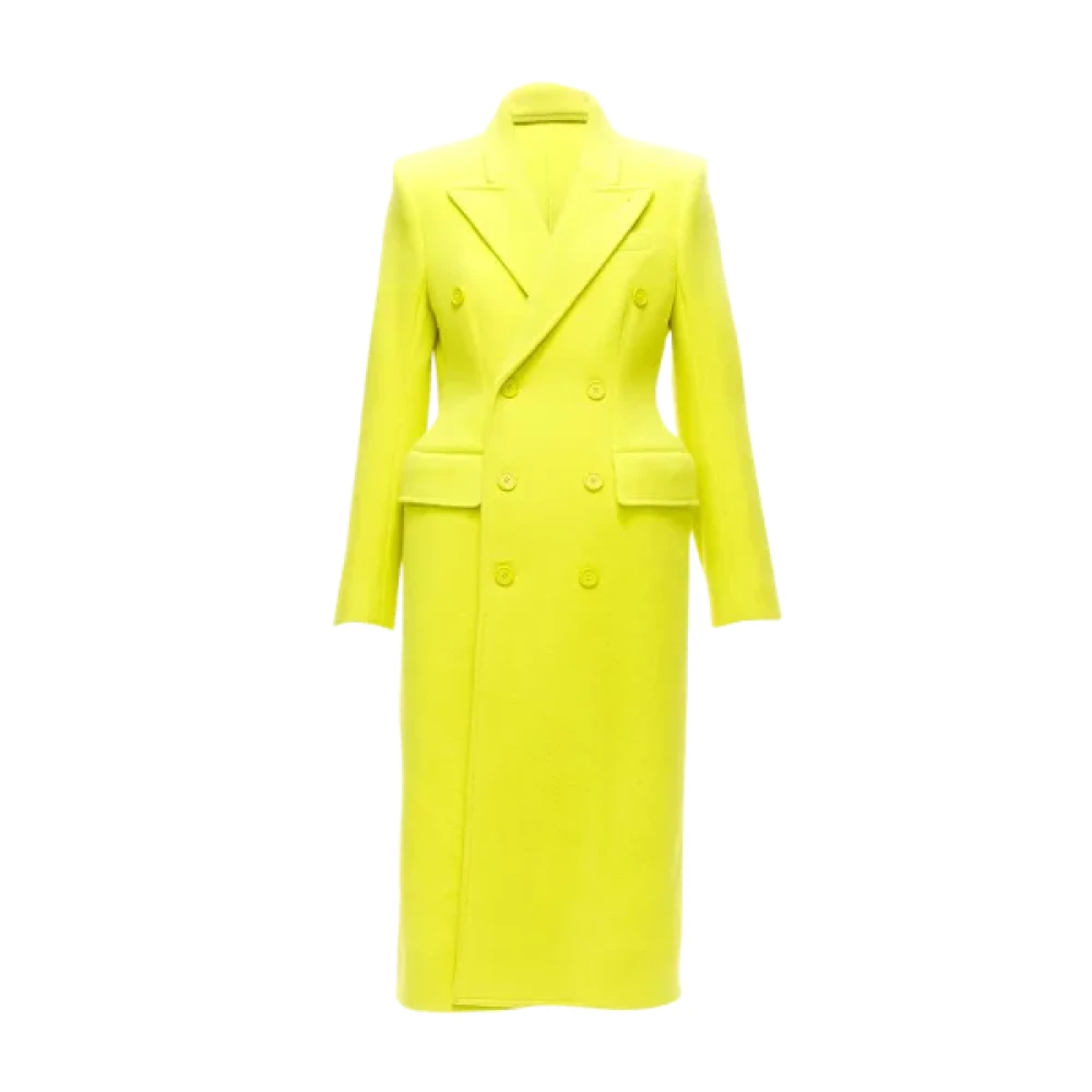 Balenciaga Wool outerwear Yellow Dames
