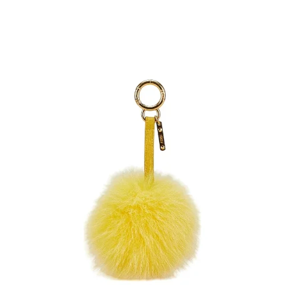 Fendi Vintage Pre-owned Fabric key-holders Yellow Dames