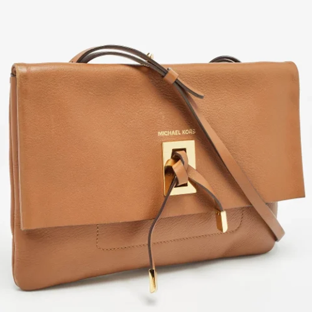 Michael Kors Pre-owned Leather shoulder-bags Brown Dames