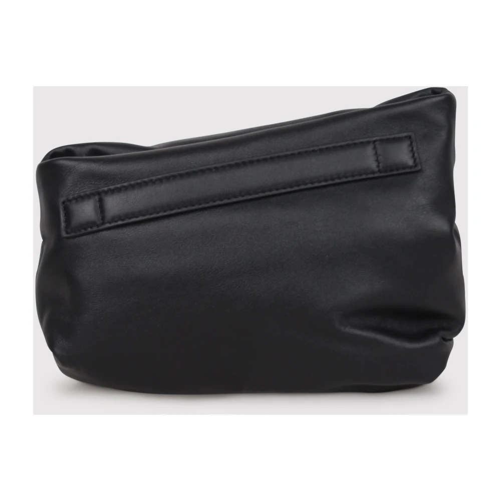 Marsell Asymmetrische Suède Schoudertas Black Dames