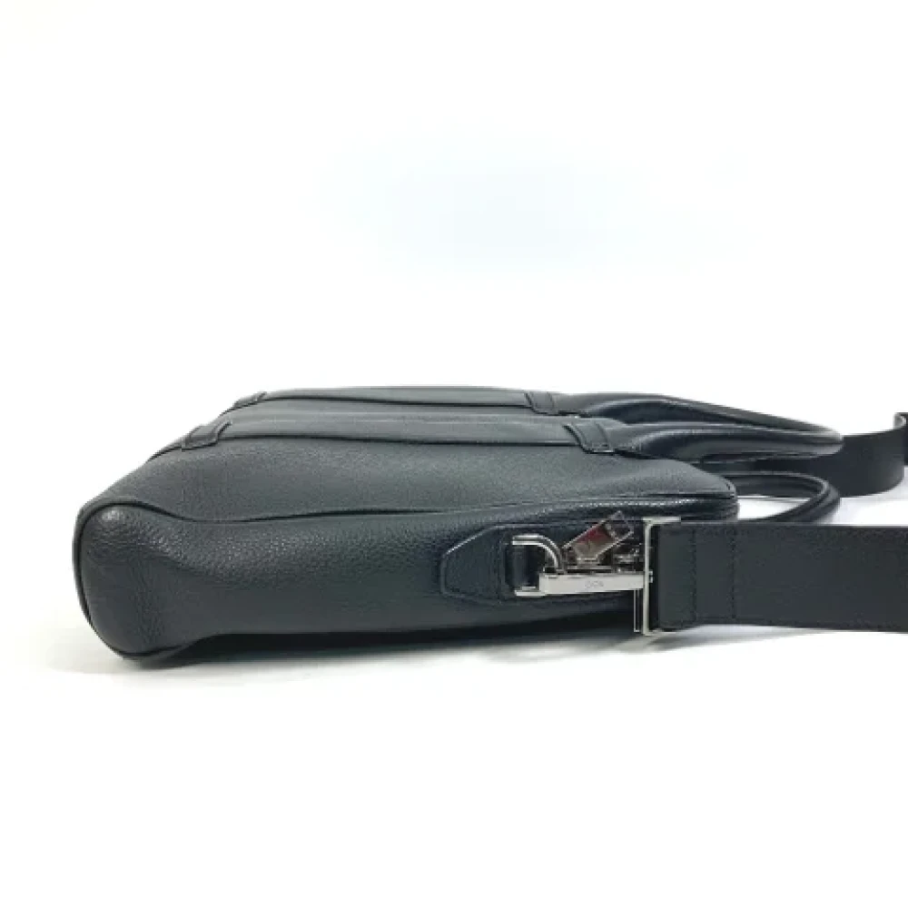 Dior Vintage Pre-owned Leather dior-bags Black Heren