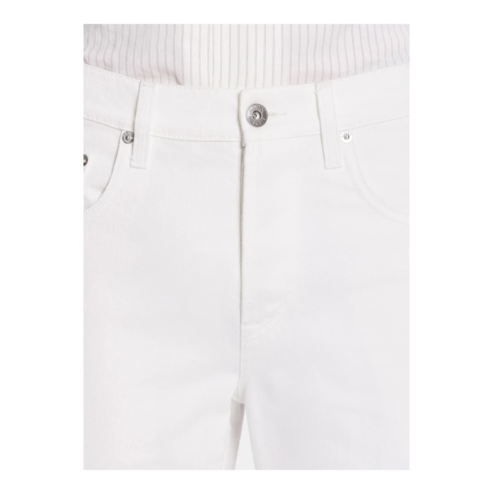 Lanvin Straight Jeans White Heren