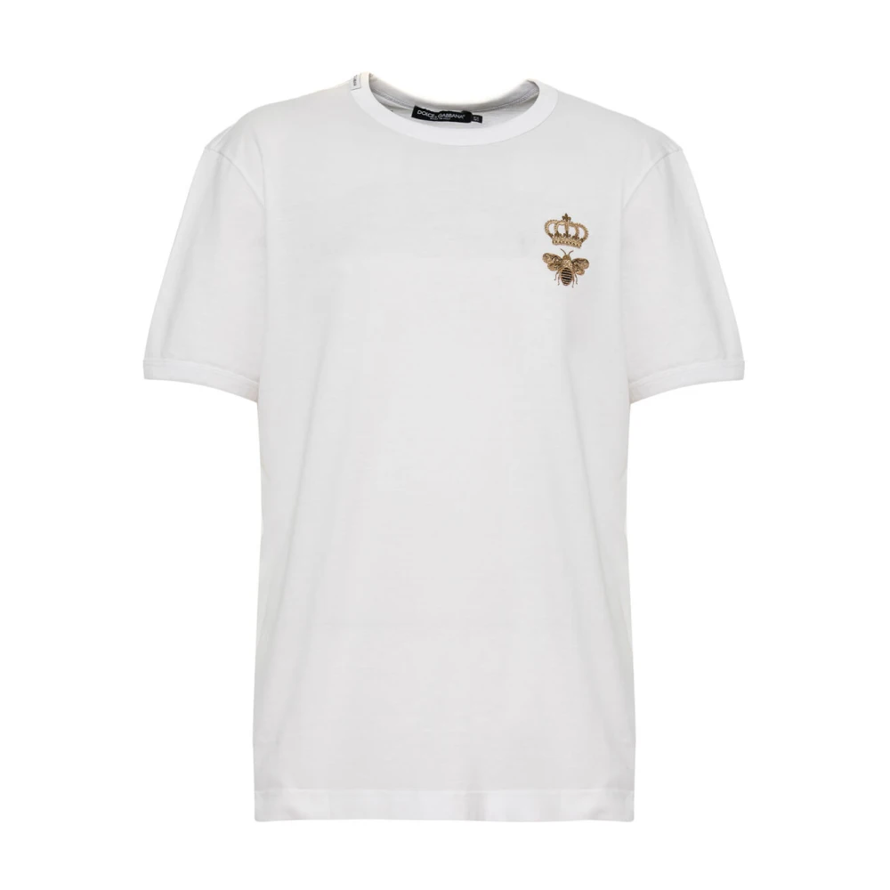 Dolce & Gabbana Men's White Casual Cotton T-Shirt In - T-Shirts - Xl - Tops