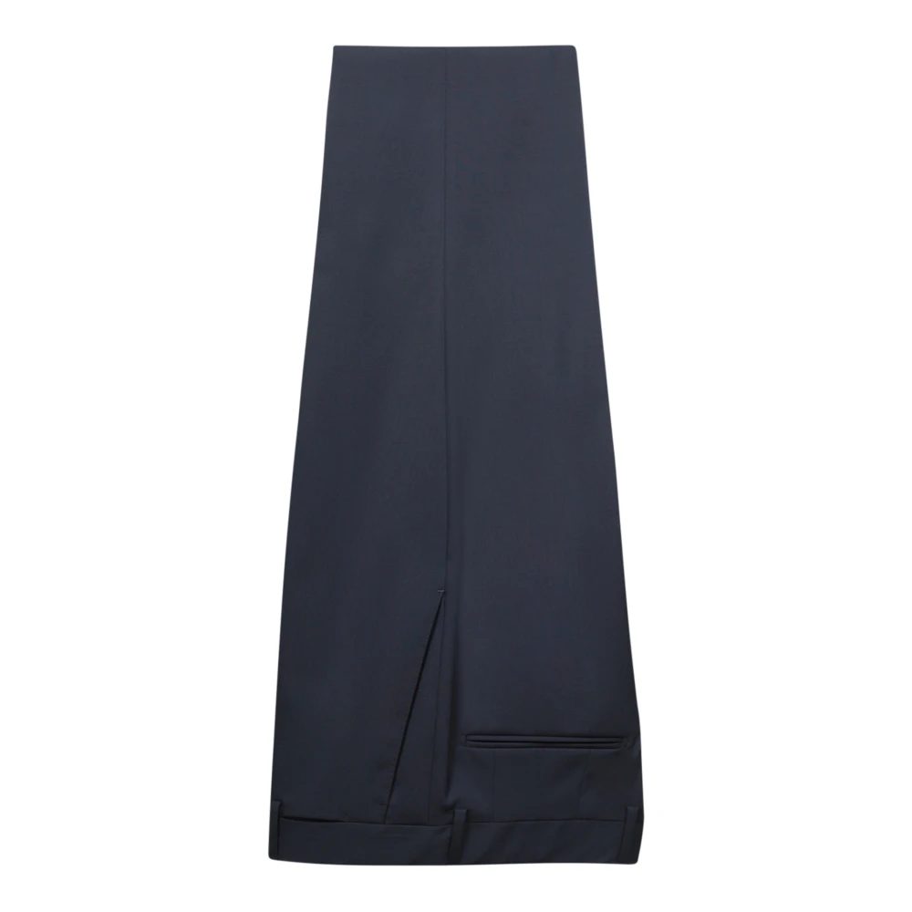 Lardini Elegant Wollen Pak met Microtextuur Blue Heren