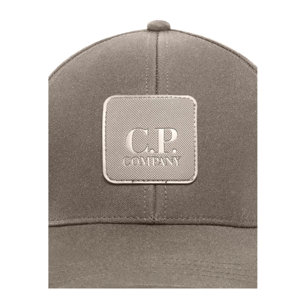 C.P. Company Metropolis Logo Baseball Cap Green Heren