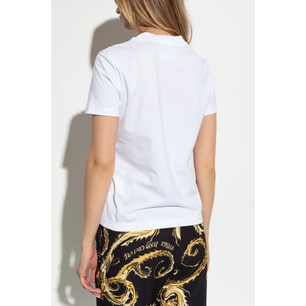 Versace Jeans Couture T-shirt met logo White Dames