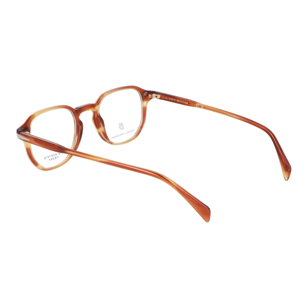 Eyewear by David Beckham Retro Ronde Montuur Brillencollectie Brown Unisex
