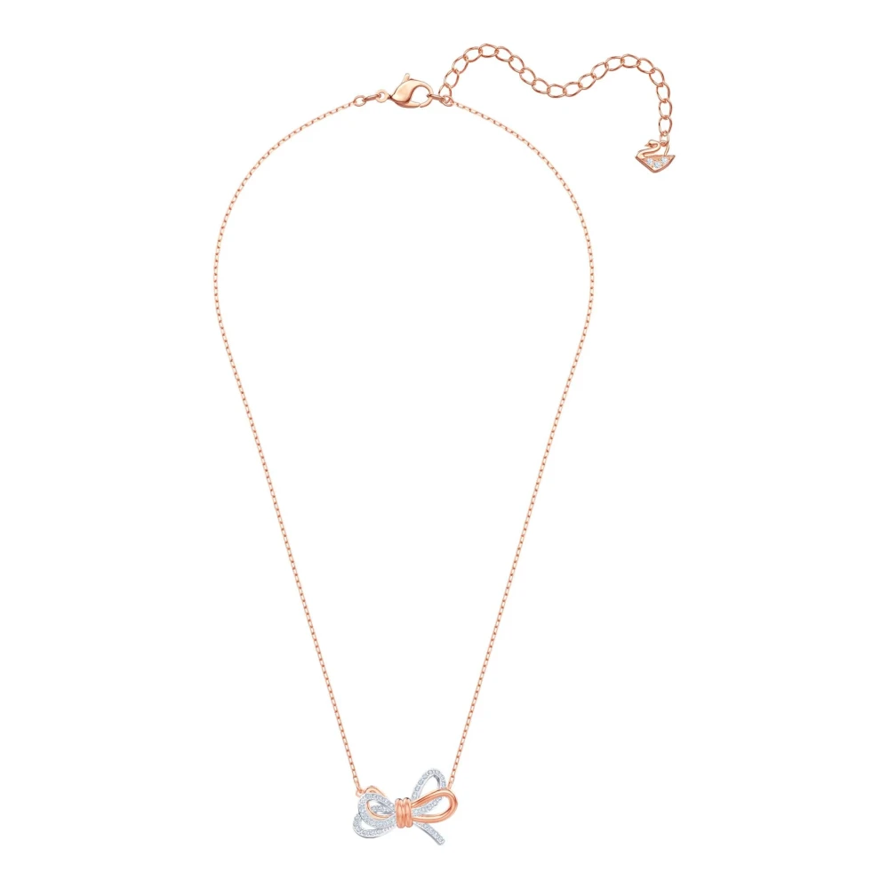 Swarovski Women's Yellow Necklaces, One Size, Lifelong Bow Pendant