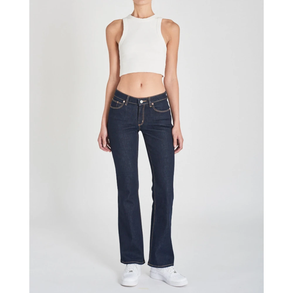 Abrand Jeans Low Boot Flared Slim Fit Jeans Blue Dames