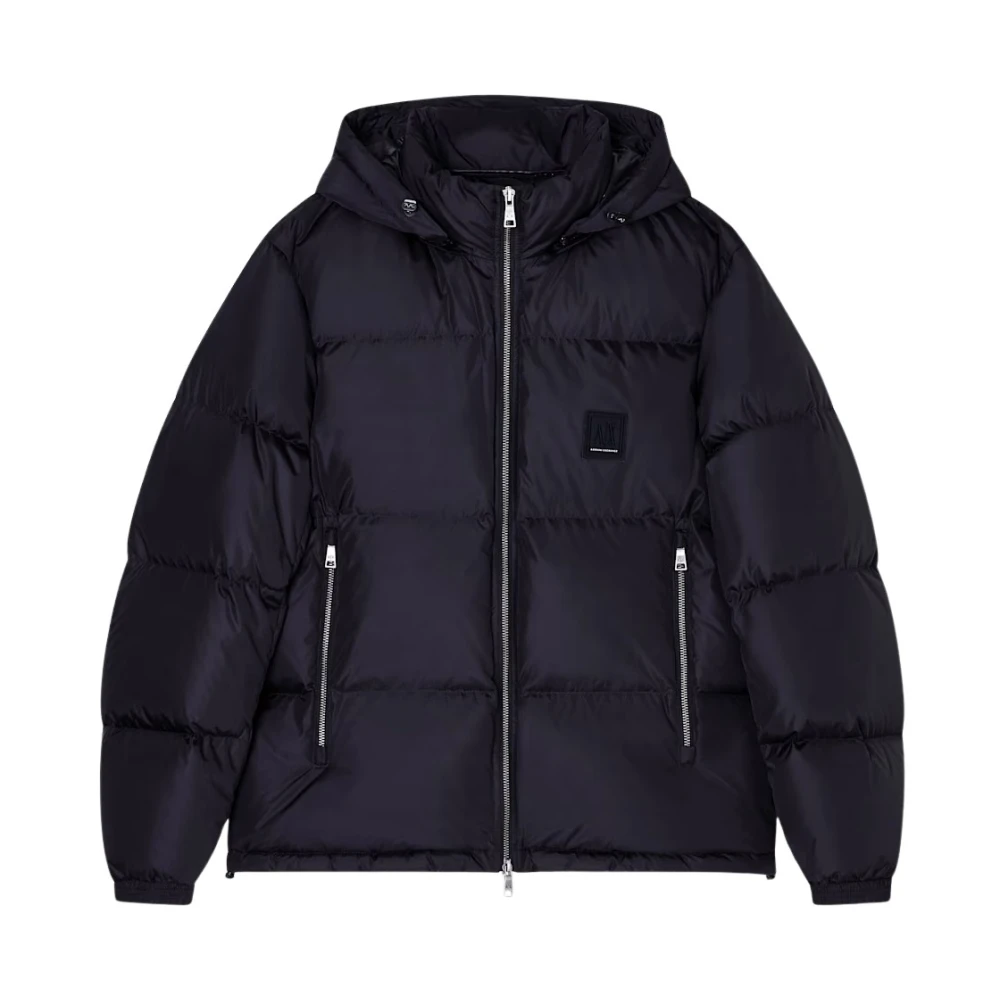 Armani Exchange - Stadtdaunenjacke Mit Kapuze - Jackets - Herren - Schwarzk - Xl - Bild 6