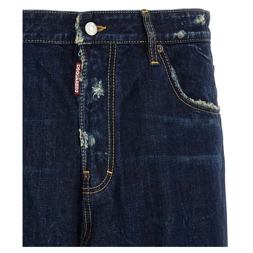 Dsquared2 Stijlvolle broeken voor mannen Blue Heren