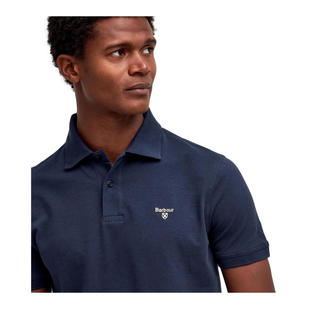 Barbour Lichtgewicht Sport Polo Shirt Blue Heren