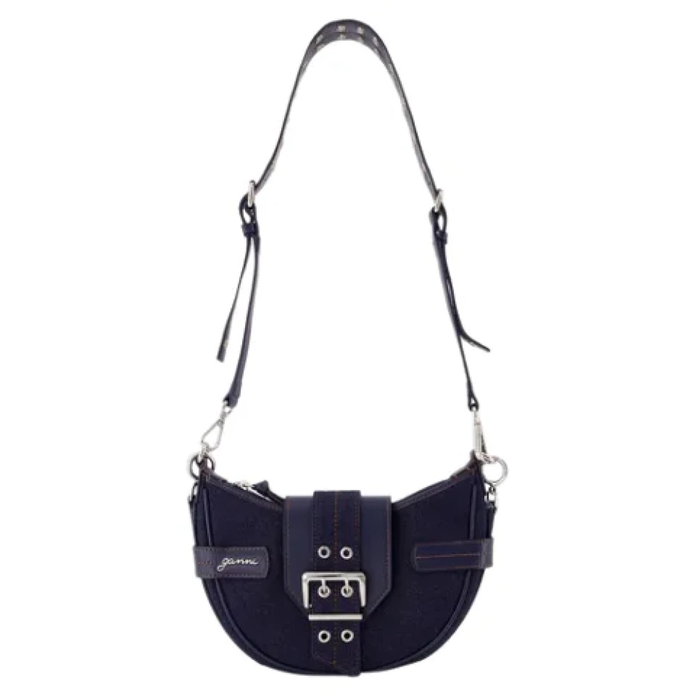 Ganni Cotton shoulder-bags Blue Dames