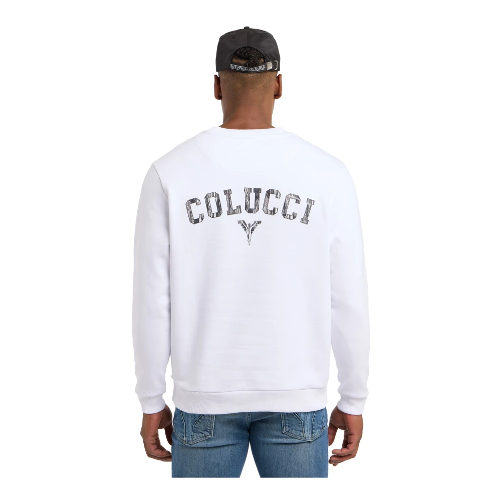 carlo colucci Black Friday Dioda Sweatshirt White Heren