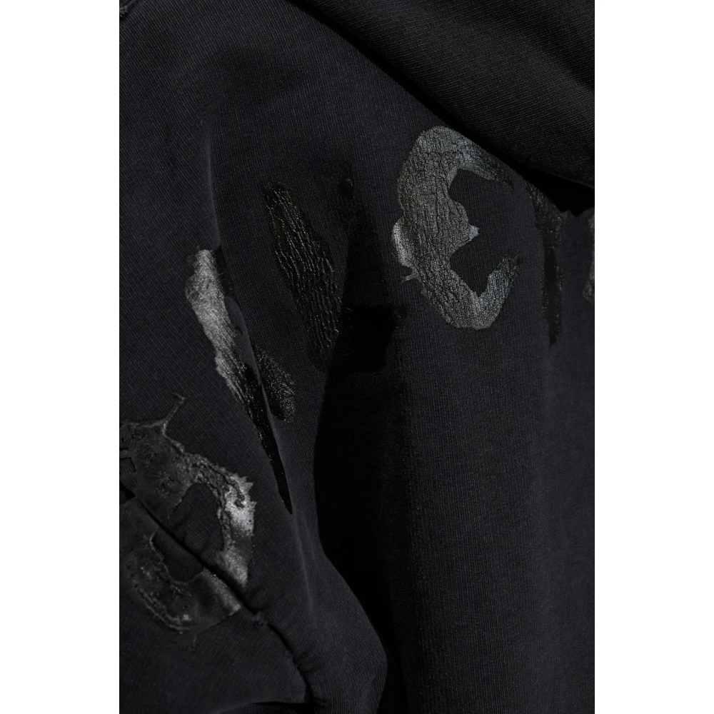 Balenciaga Sweatshirt met logo Black Dames