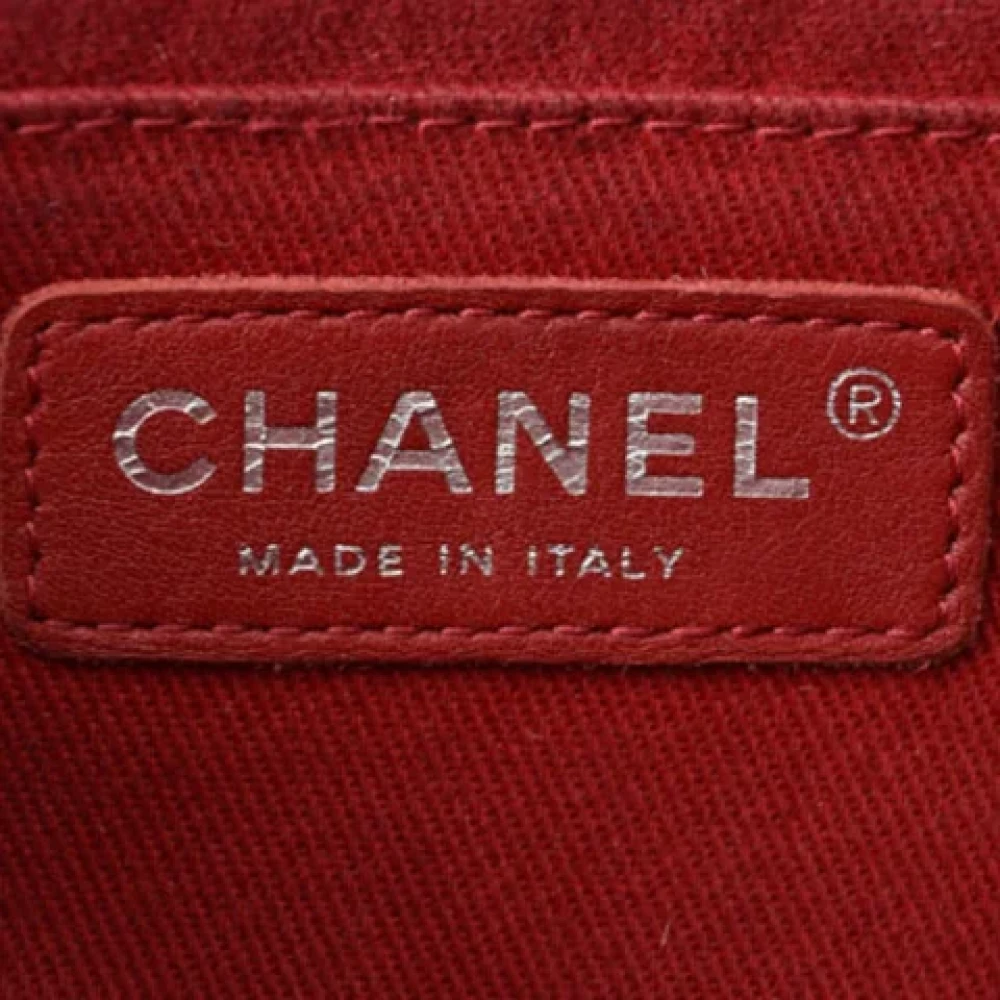 Chanel Vintage Pre-owned Leather shoulder-bags Red Dames