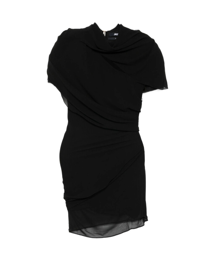 robe-noire-drapee-dos-ouvert