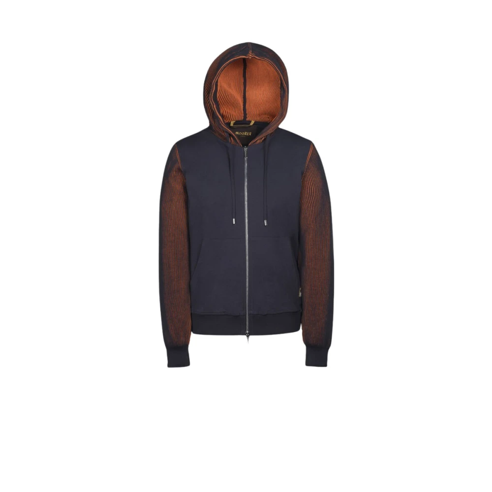 Moorer Men's Blue Zip-Throughs, Xl, Truman-Jsp
