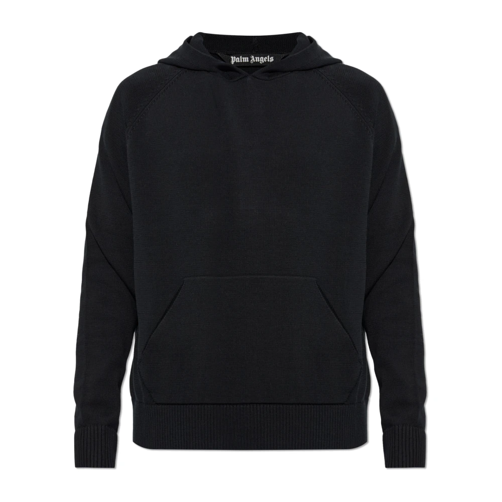 Palm Angels Uomo Nero - The Hoodie - Sweatshirts & Hoodies - M