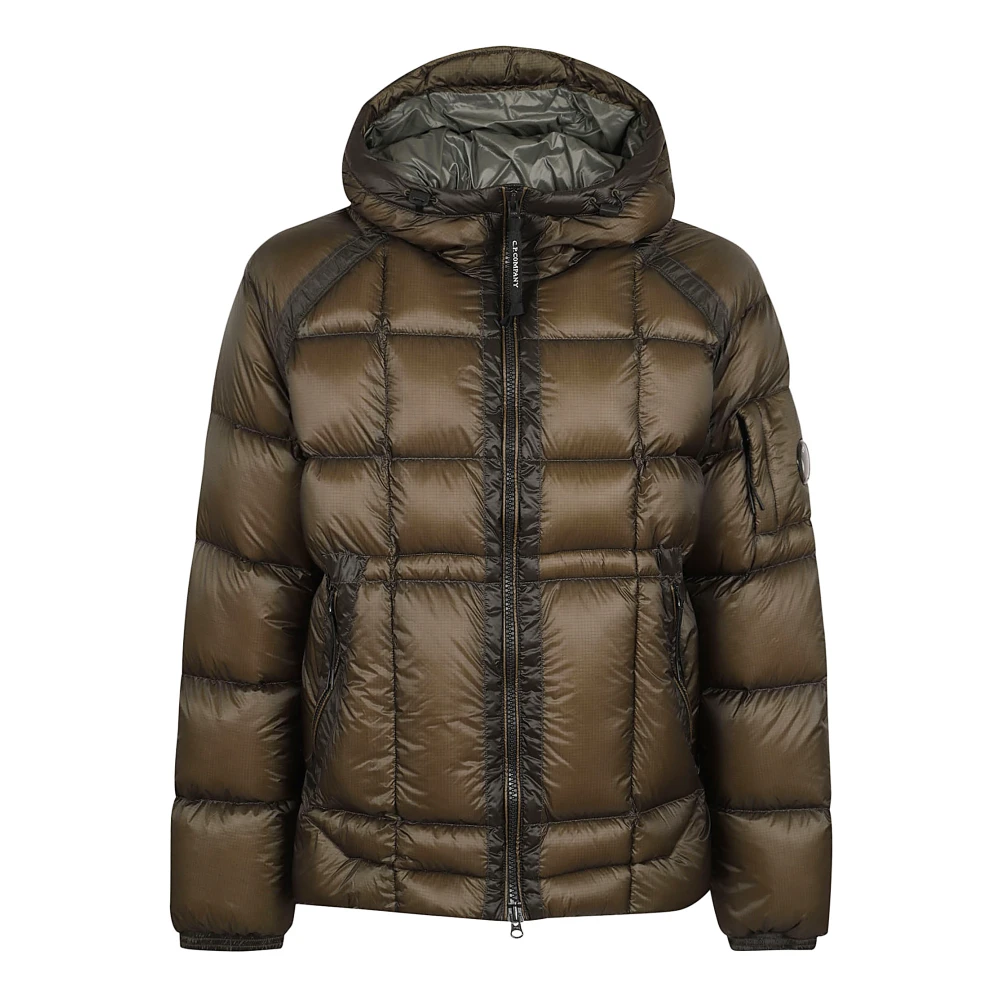 C.p. Company Men's Green Winter Jackets, 2XL, Grape Leaf Hooded Jacket