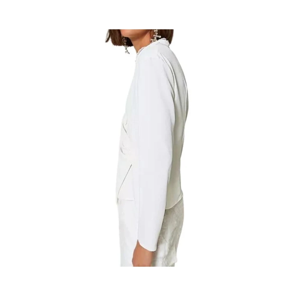 Twinset Witte Sweatshirt Aw24 White Dames