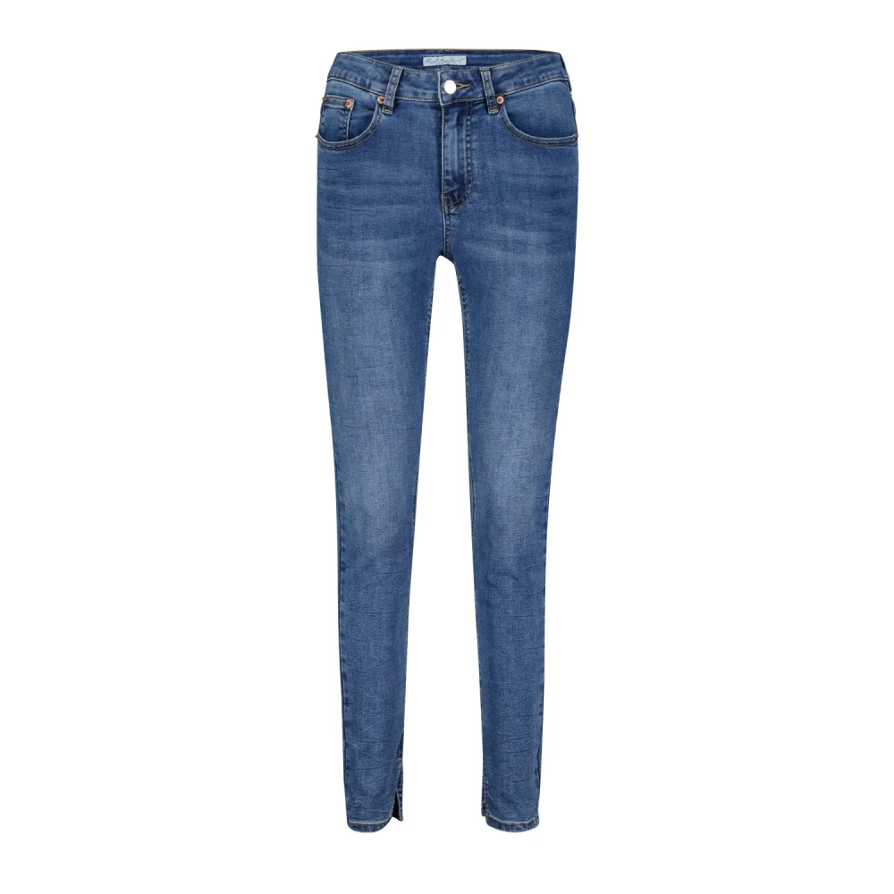 Red Button Klassieke Blauwe Skinny Jeans met Distressed Detail Blue Dames