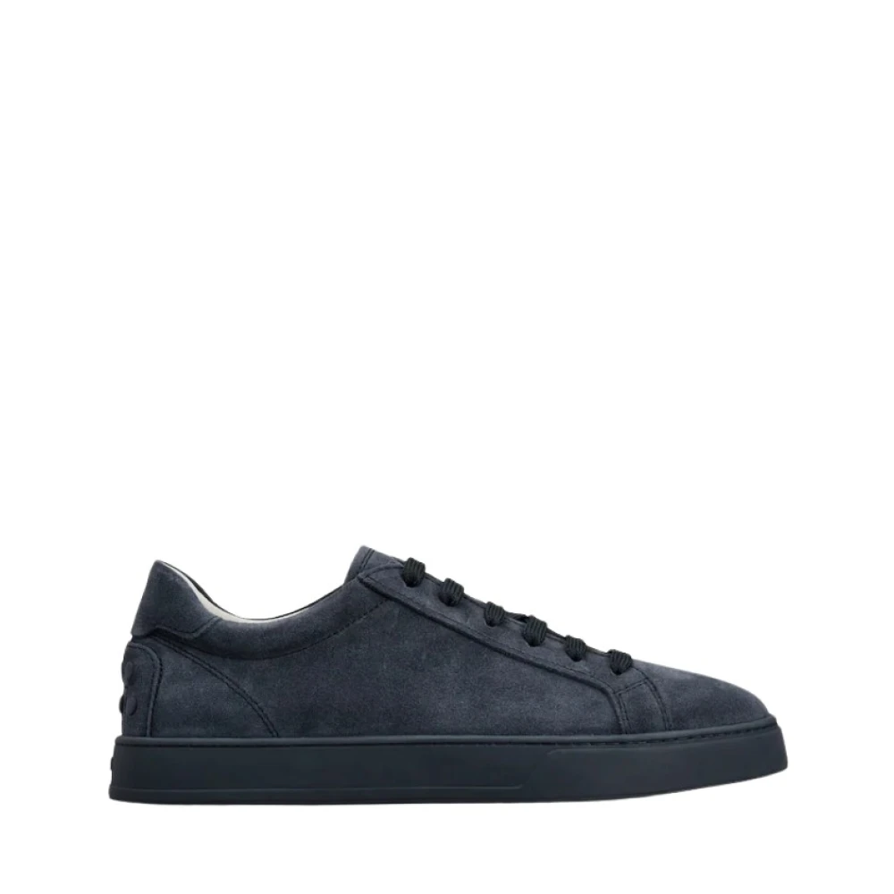 Tod's Men's Blue Sneakers, 7 Uk, Suede Trainers