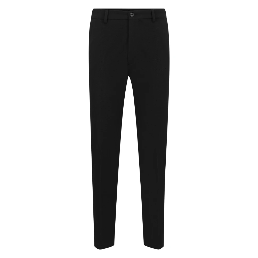 drykorn Slim Fit Zwarte Jersey Broek Black Heren