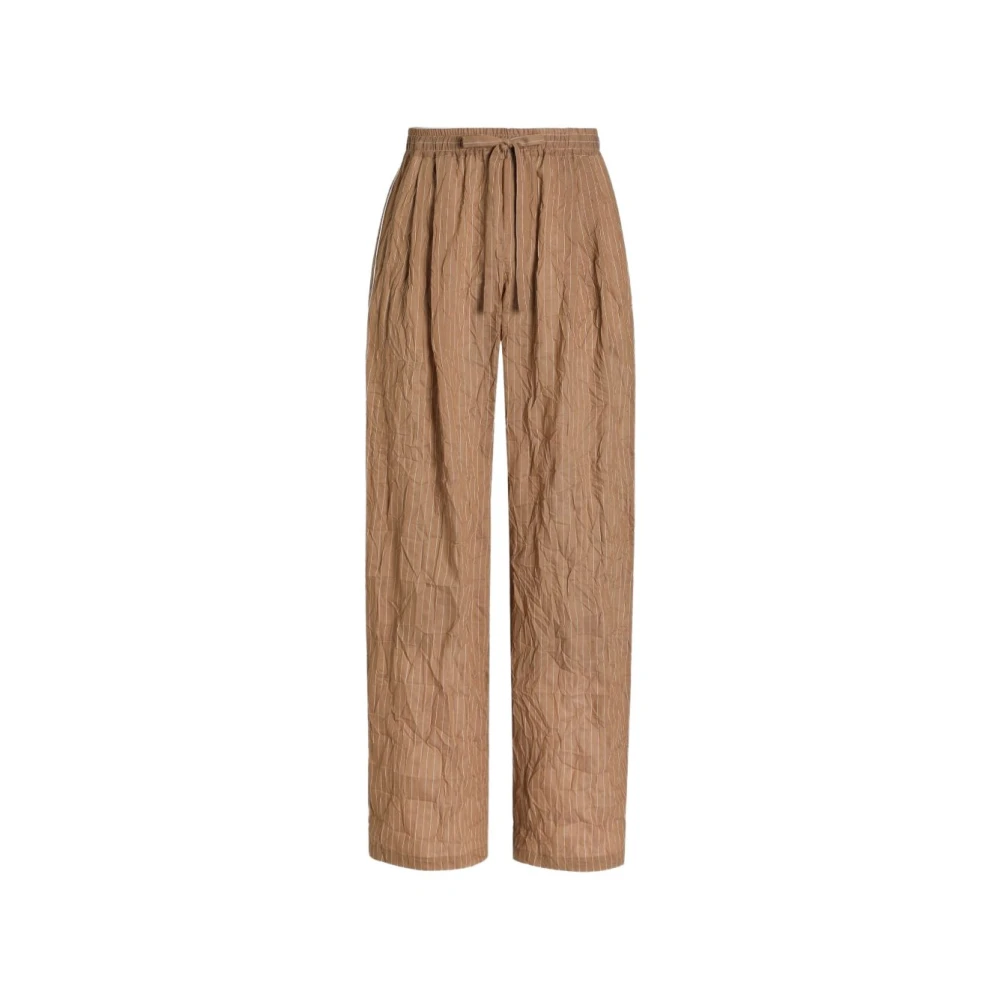 Dolce & Gabbana Brown Vanity Trousers - Male - Wide Trousers - L - Trousers